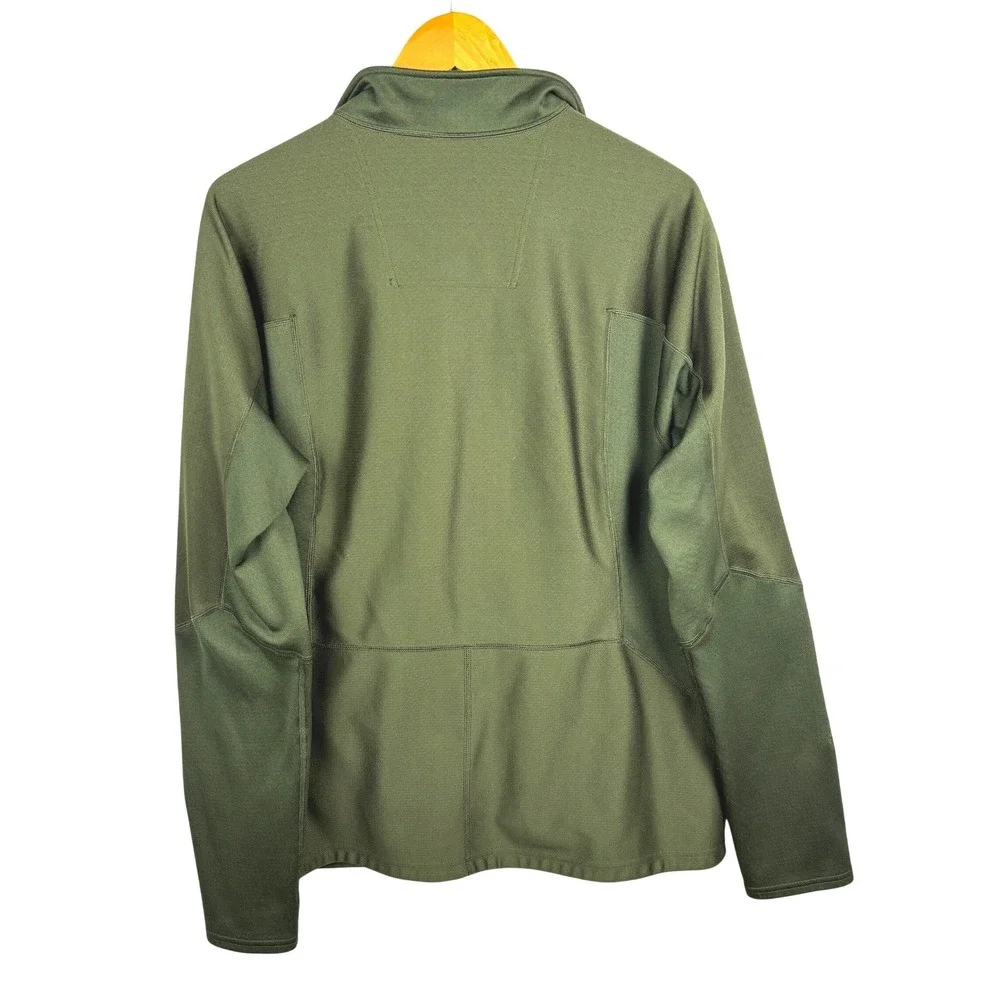 The North Face Mens Full Zip‎ Grid Fleece Jacket Olive Green XL NF0A3L96